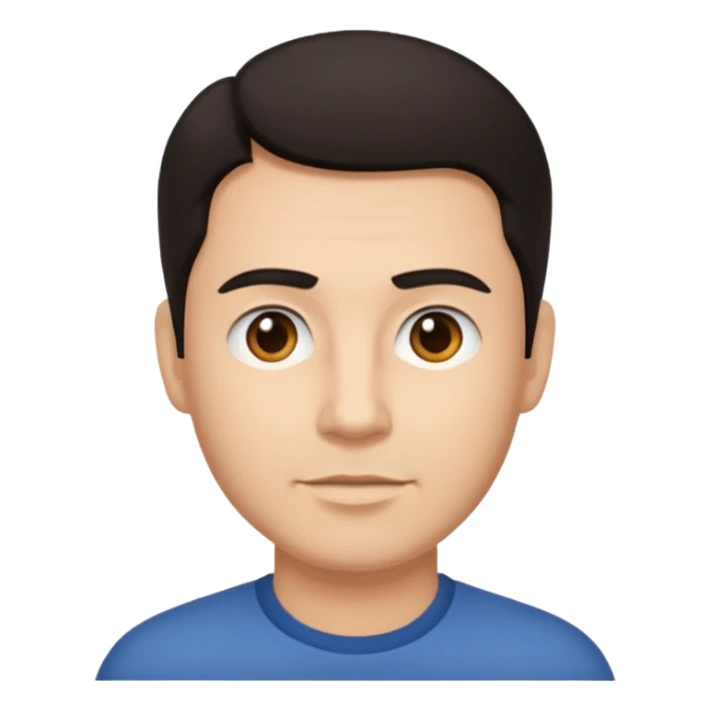 dark hair father sticker