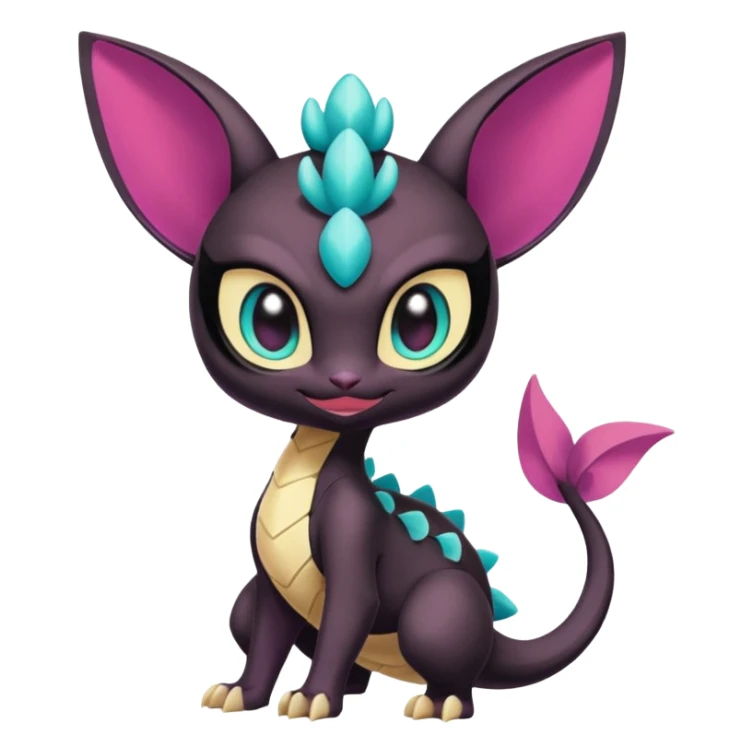 Meloetta-Skitty-Spyro-Toothless-Stitch-Pokémon-Fakémon-creature-hybrid sticker