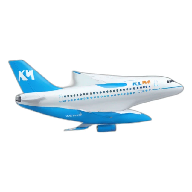airplane tail sign of KLM sticker