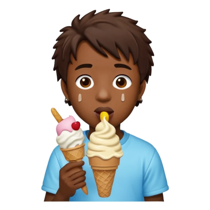 Lil Uzi eating ice cream sticker