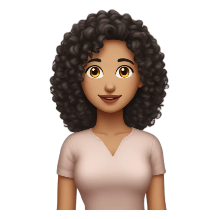 19 year old maghrebian dark curly haired girl sticker