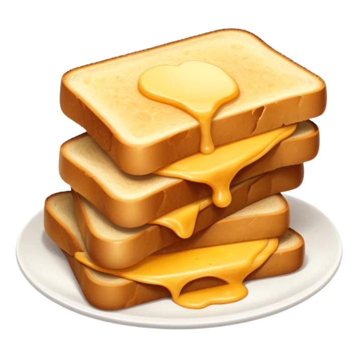 Dutch kaas tosti with gouda cheese and golden brown bread sticker