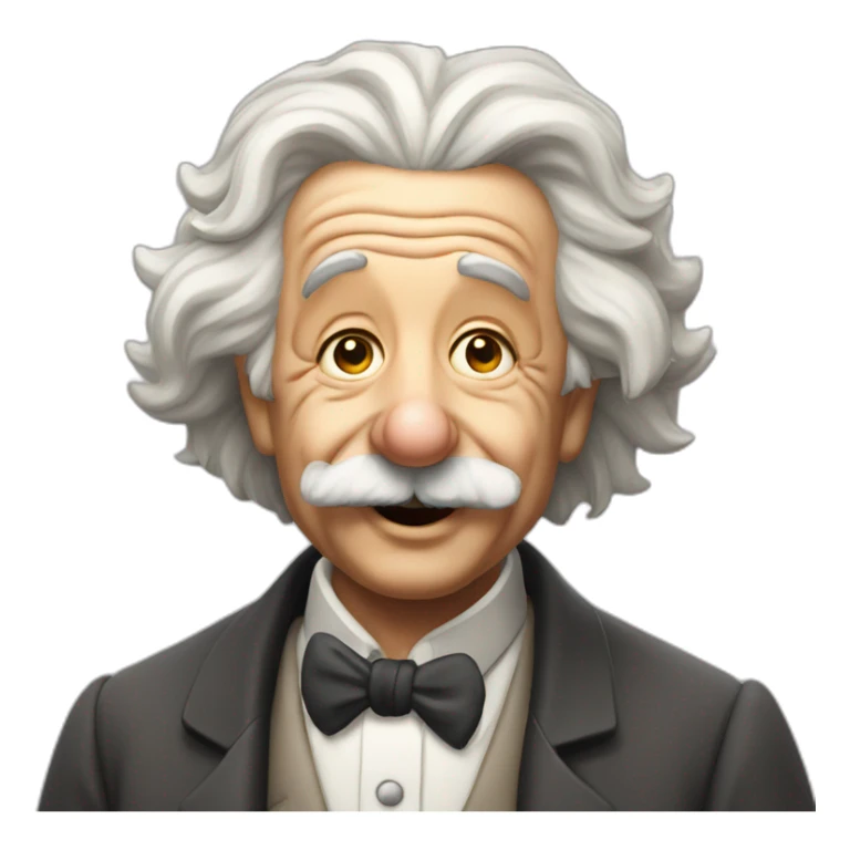 Albert Einstein winking sticker