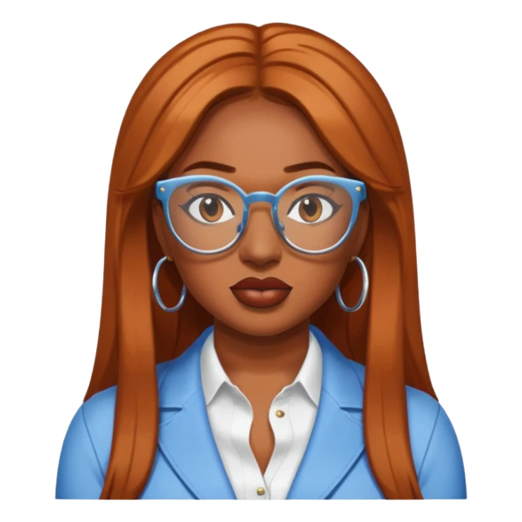 Megan Thee Stallion wear glasses sticker