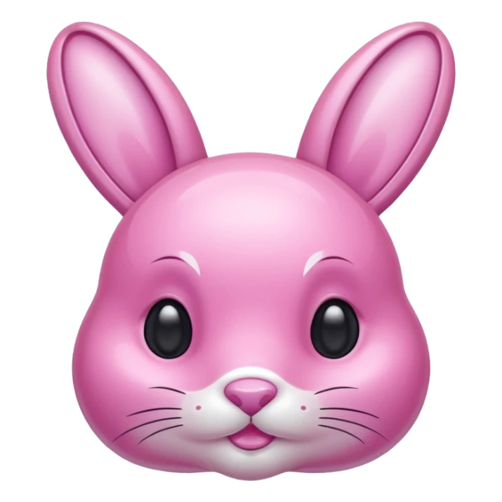 crystal bunny pink sticker