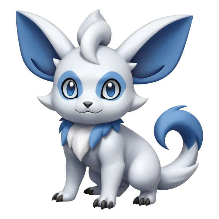Shinx-Absol-Minccino-Pokémon-Fakémon-hybrid-creature (full body) sticker