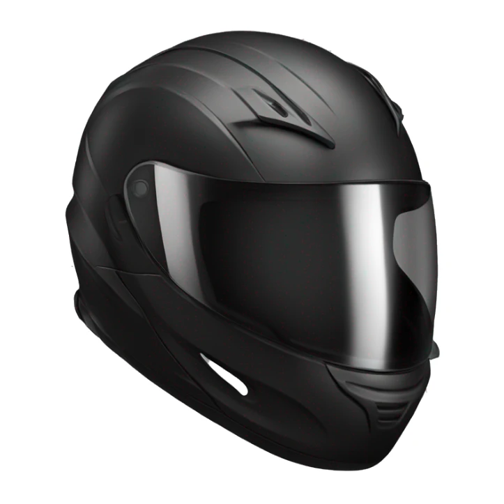 Black Motorcycle helmet profile scorpion sticker
