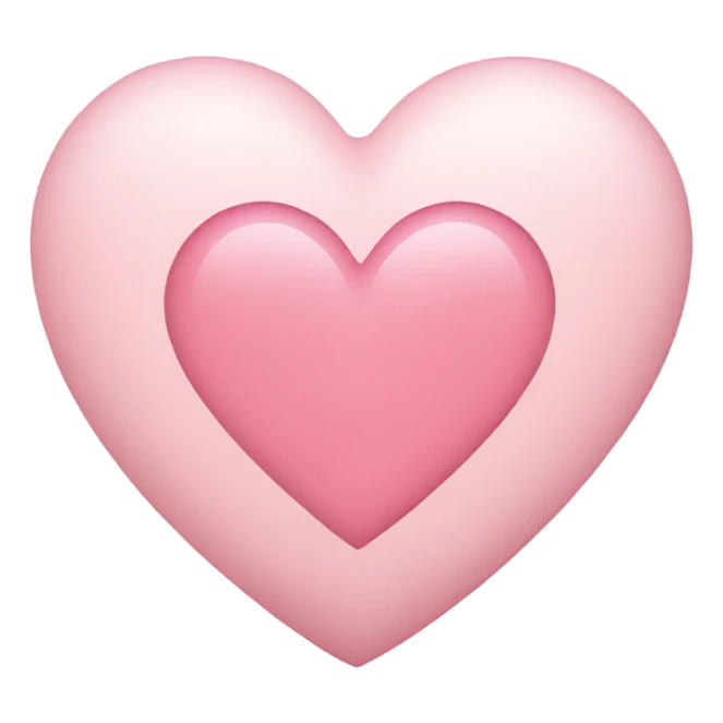light pink heart sticker