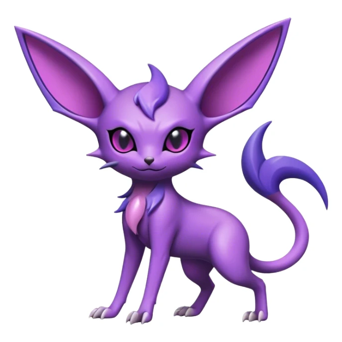 Cool Edgy Shiny Noibat-Espeon-hybrid  full body sticker