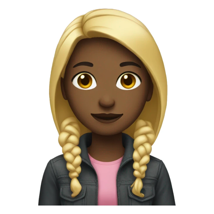 Girl wearing a fionka sticker