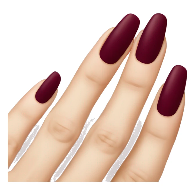 Burgundy nails  sticker
