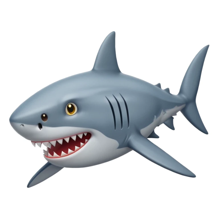 Shark with star in eyes sticker