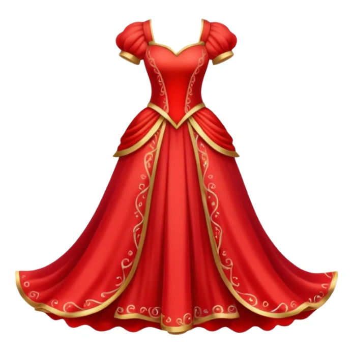 Fairy Tale Costume including red and other colors sticker