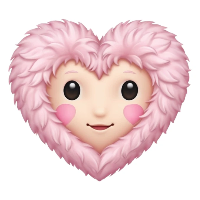 Make me a light pink coquette heart emoji sticker