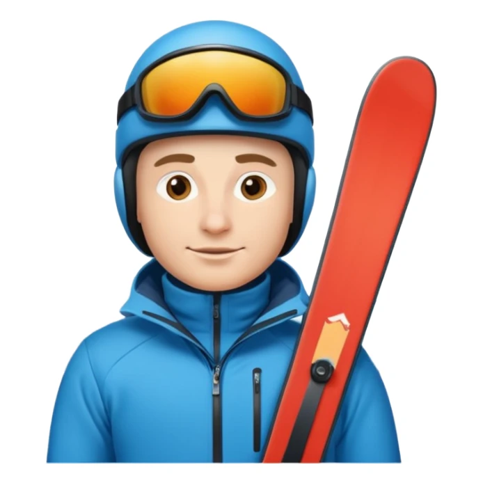 Man Skiing Background Matterhorn sticker