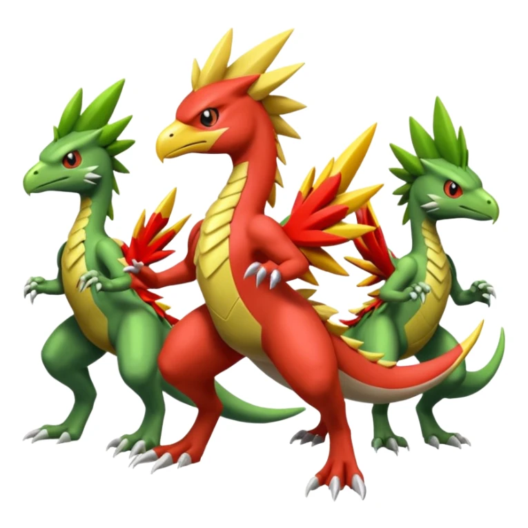 Blaziken-Sceptile-Inteleon-fusion sticker