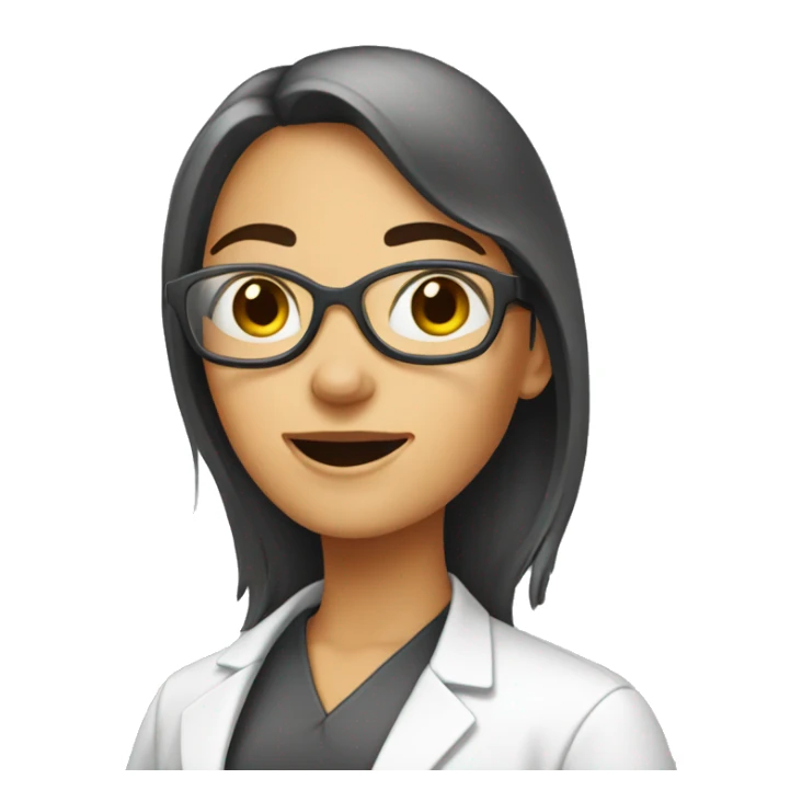 Woman laboratory  sticker