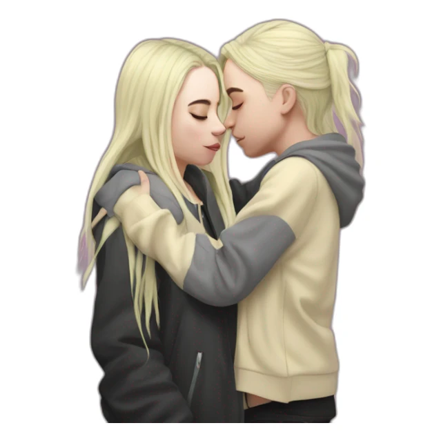 billie eilish kissing a girl sticker