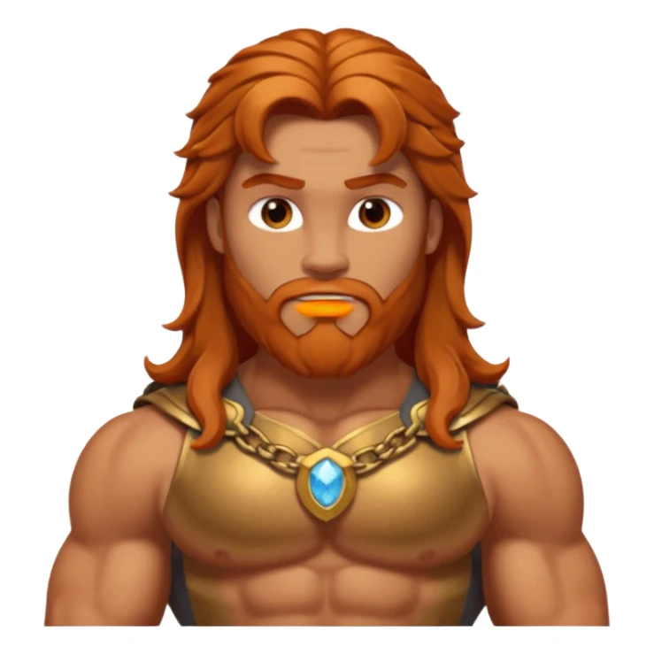 Hercules, God of Strength from Gods and Goddesses with long reddish blonde hair, bronze outfit sticker