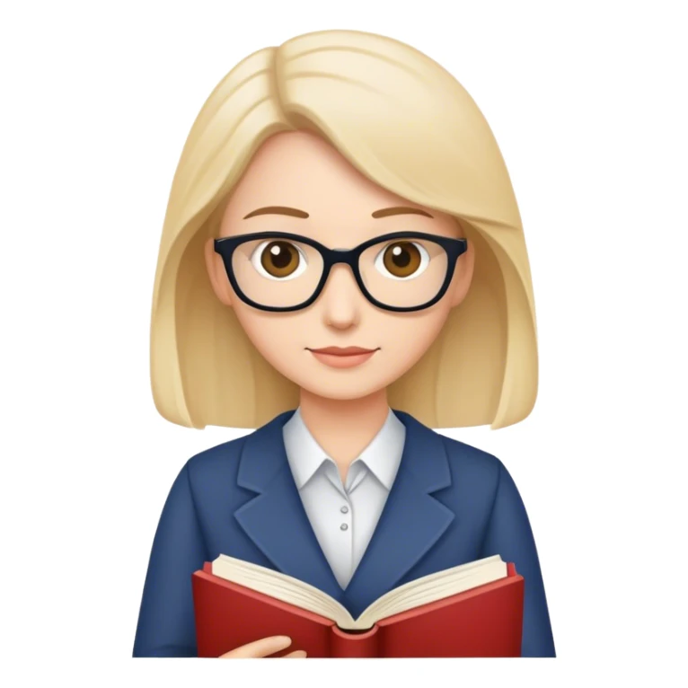 English Teacher with a book sticker