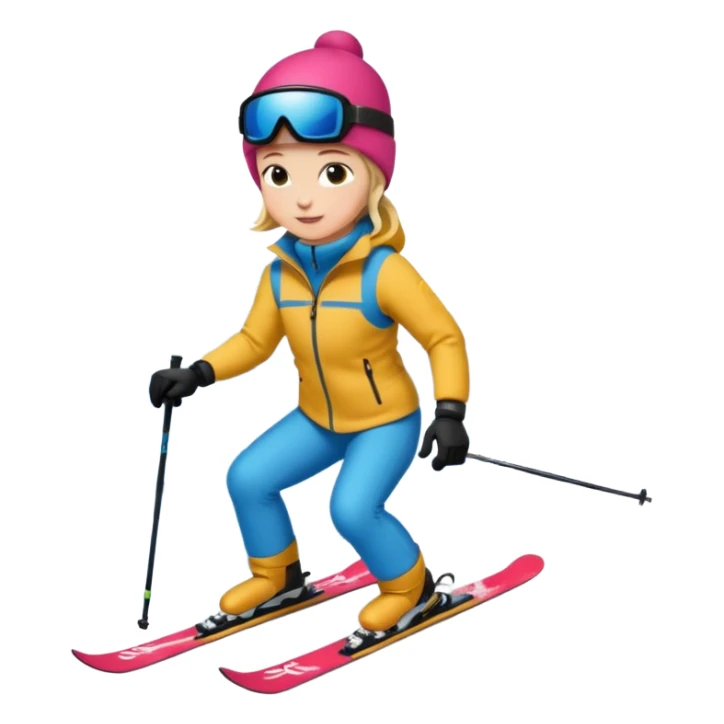 A person is skiing on the snow
person sticker
