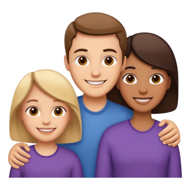 familia 3 personas sticker