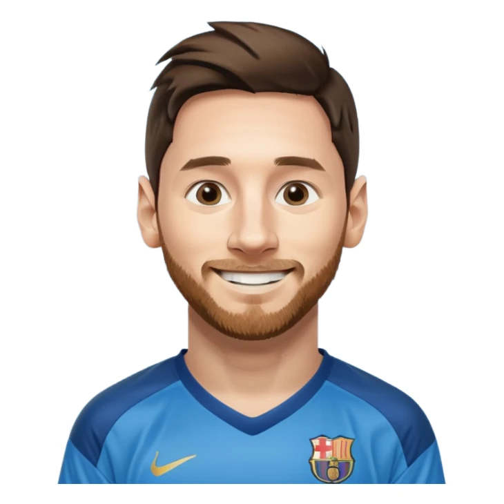 create a messi icon - inspired by airbnb category icons sticker