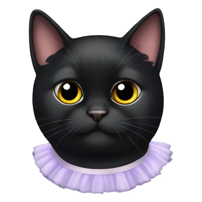 My black fat cat luna with a tutu sticker