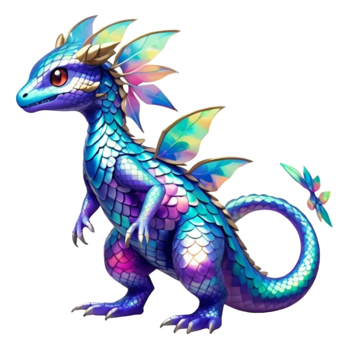 Shiny Exotic Pokémon-Fakémon-hybrid-creature (full body) sticker
