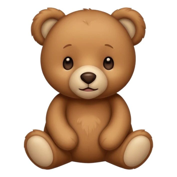 Teddy bears have soft fur and innocent, gentle faces. sticker