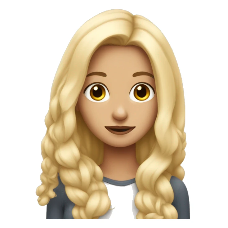 Blonde girl with sphyn sticker