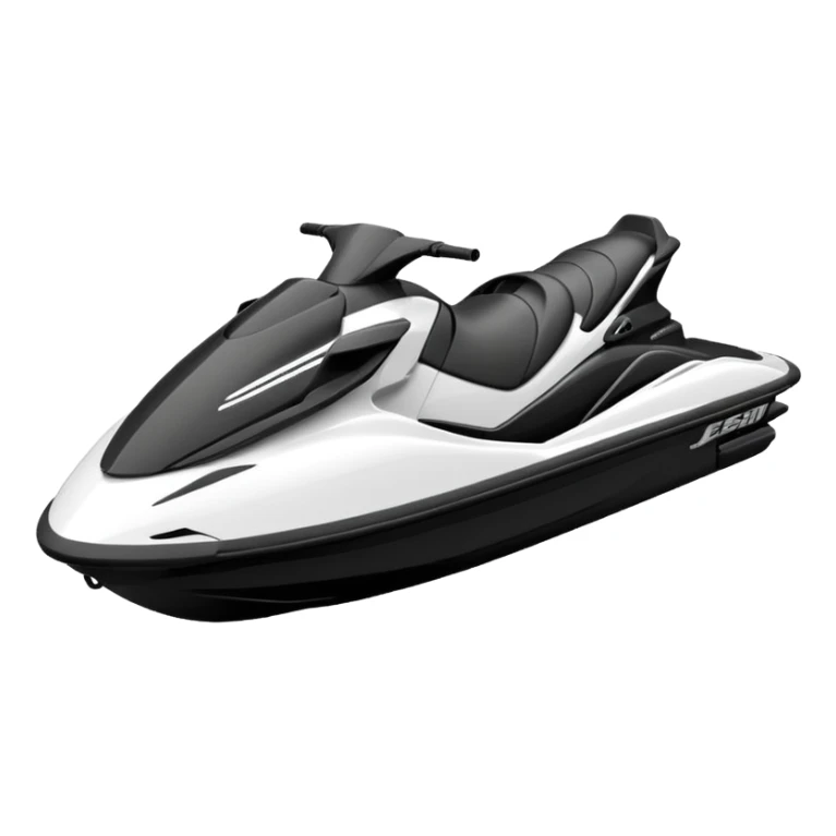 Outline of jetski sticker
