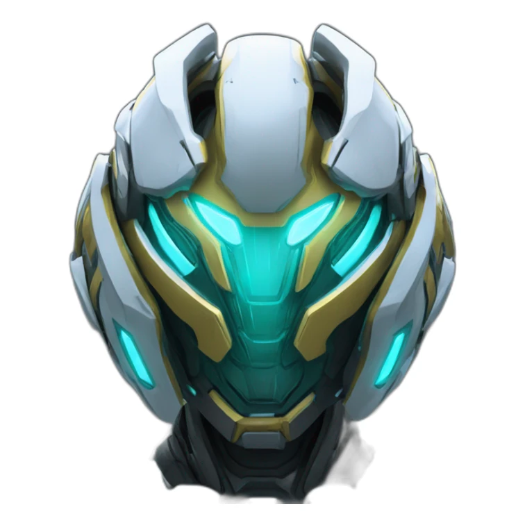 futuristic armored Omega Energy breastplate radiating omega energy sticker