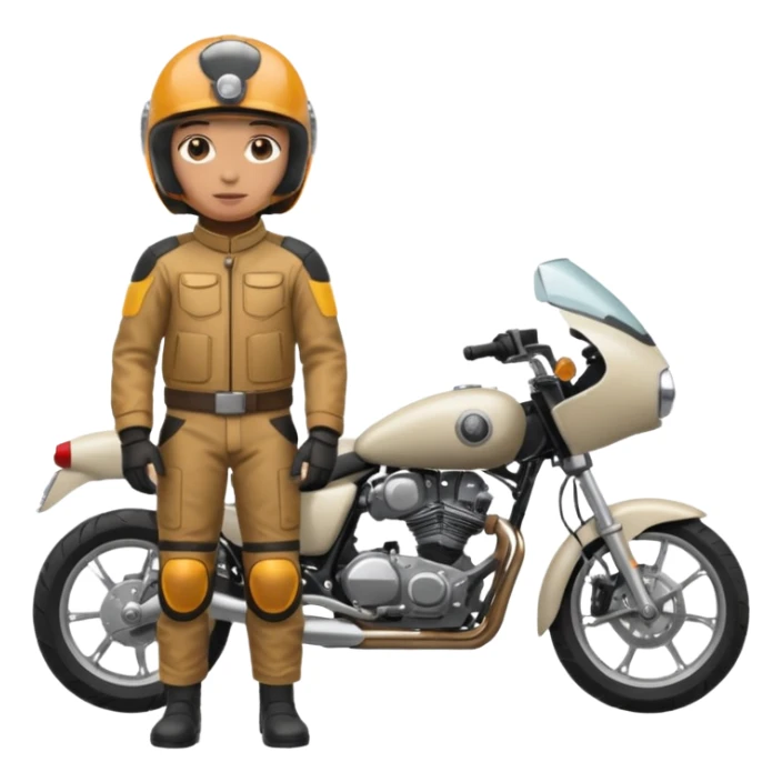 motorcycle human with helmet full body sticker