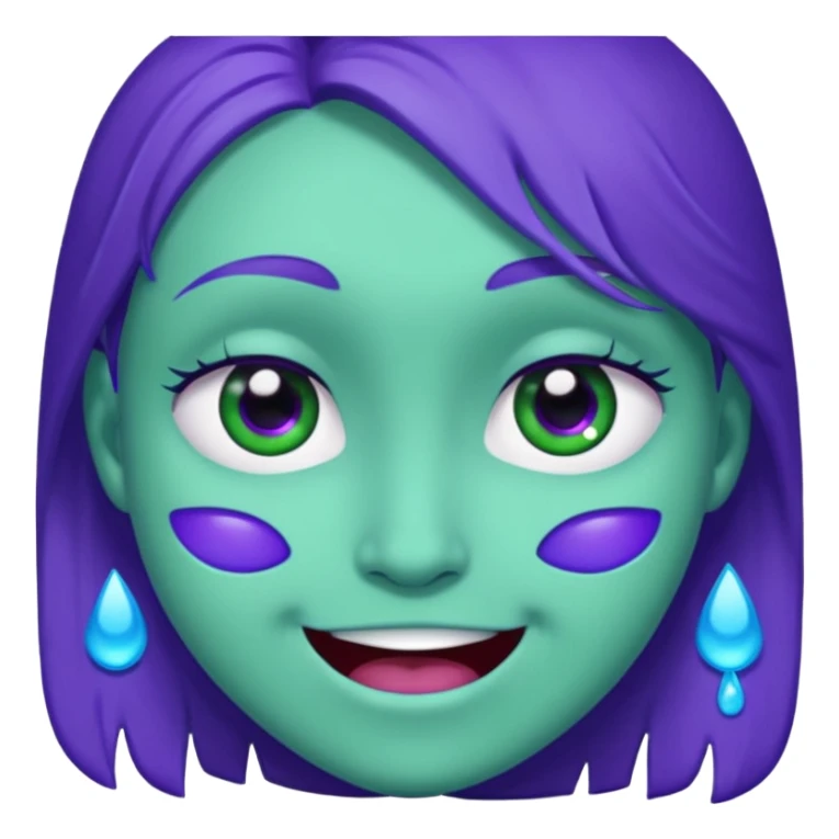 face-blue-smilingface-purple-cryingface-green-smilingyt sticker