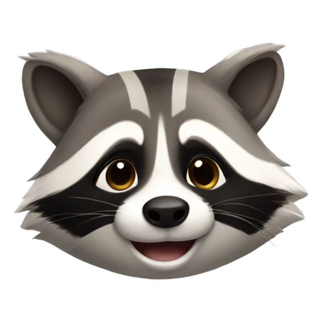A cute raccoon that is touched sticker