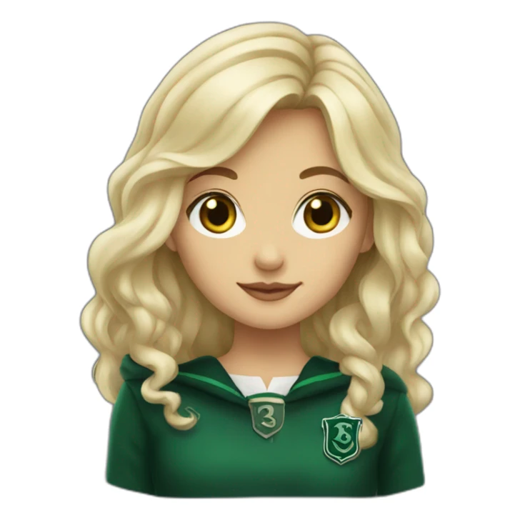 Blonde slytherin girl sticker