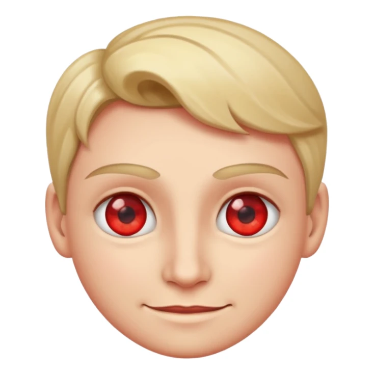 Smirking face with red eyes sticker