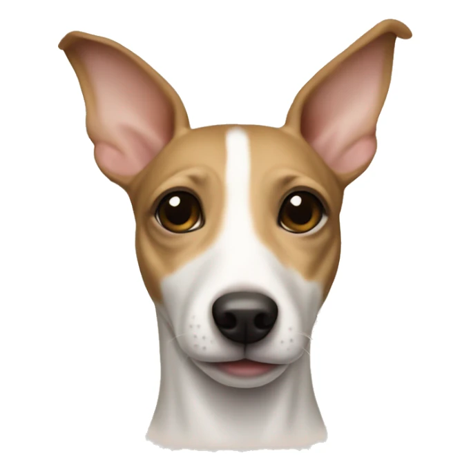 White and beige rat terrier make it kinda baby sticker