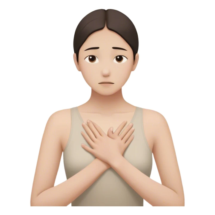 A person stands still, hand on their chest, hesitating between a floating “Yes” and “No.” Their face shows discomfort, but they don’t rush to choose. Nearby, someone looks disappointed but calm. The scene captures **pausing, tolerating discomfort, and making space for others' feelings.** 🚦😣 sticker