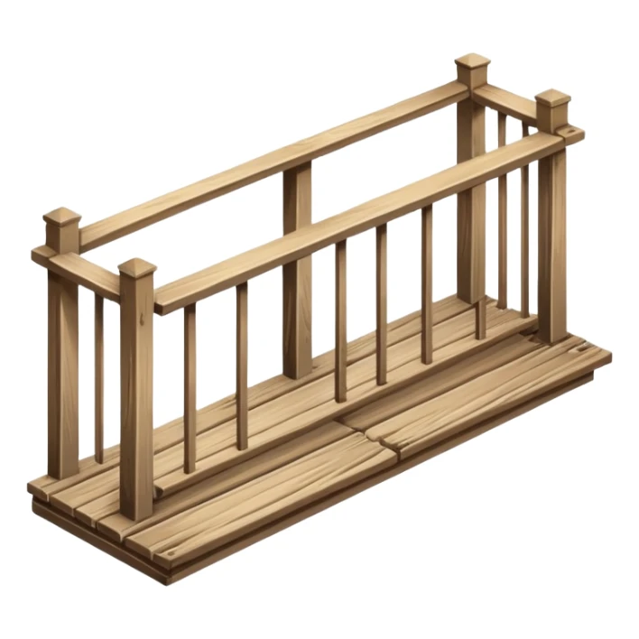 balcony made out of wood sticker