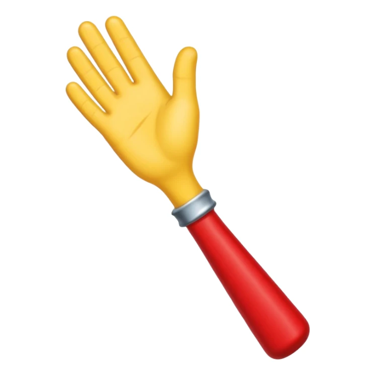 Passing the baton to another while running. I just want the baton to be passed between hands. We don't nee full body. Let the hands be yellow and baton red sticker