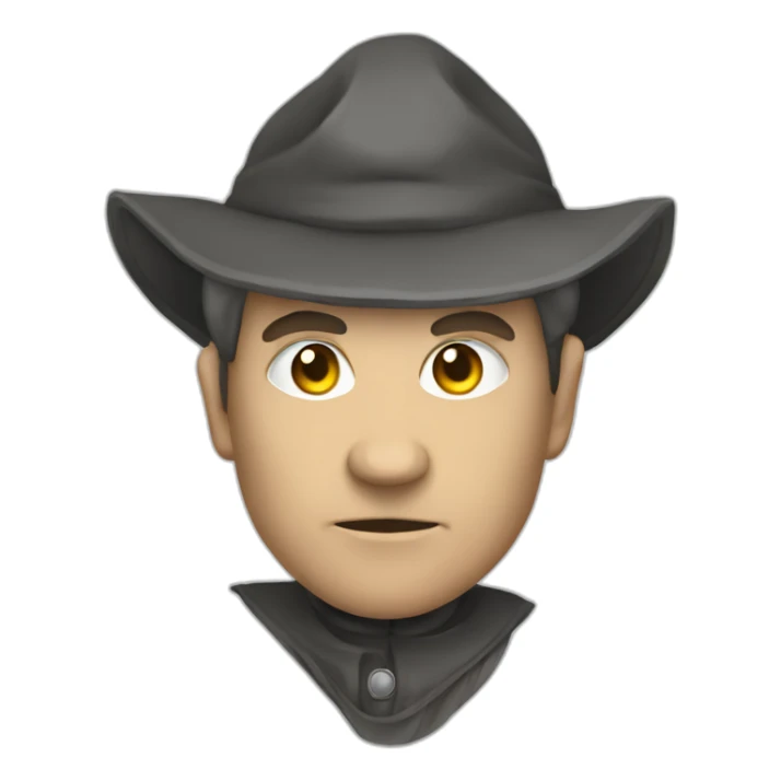 medieval evil spy in the act of infiltrating sticker