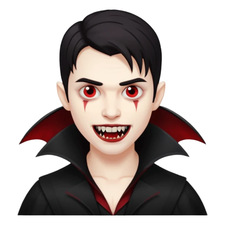 a picture of me as a vampire sticker