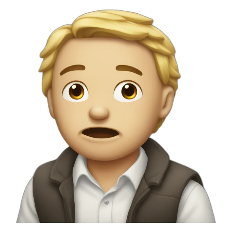 qwerty cries that his family abandoned him sticker