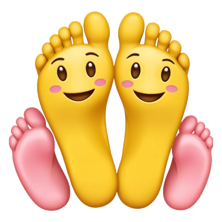 Toes crossed yellow emoji sticker