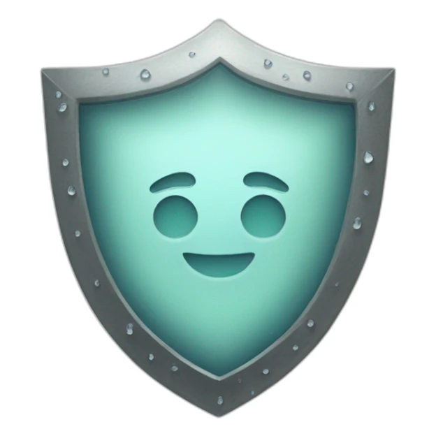 shield made of sea salt sticker