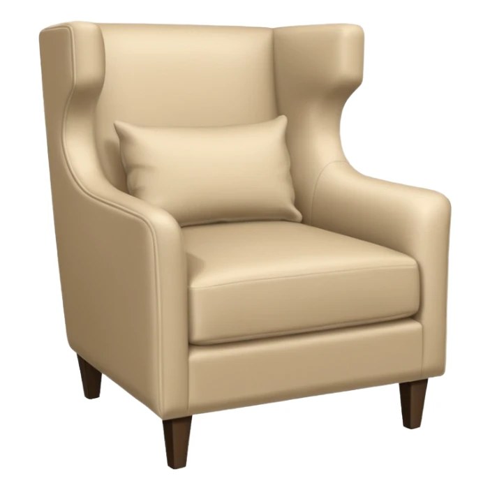 modern armchair in corner of hotel rom sticker