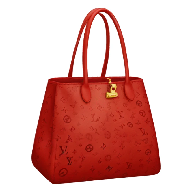 LV BAG red in the inside of the bag  sticker