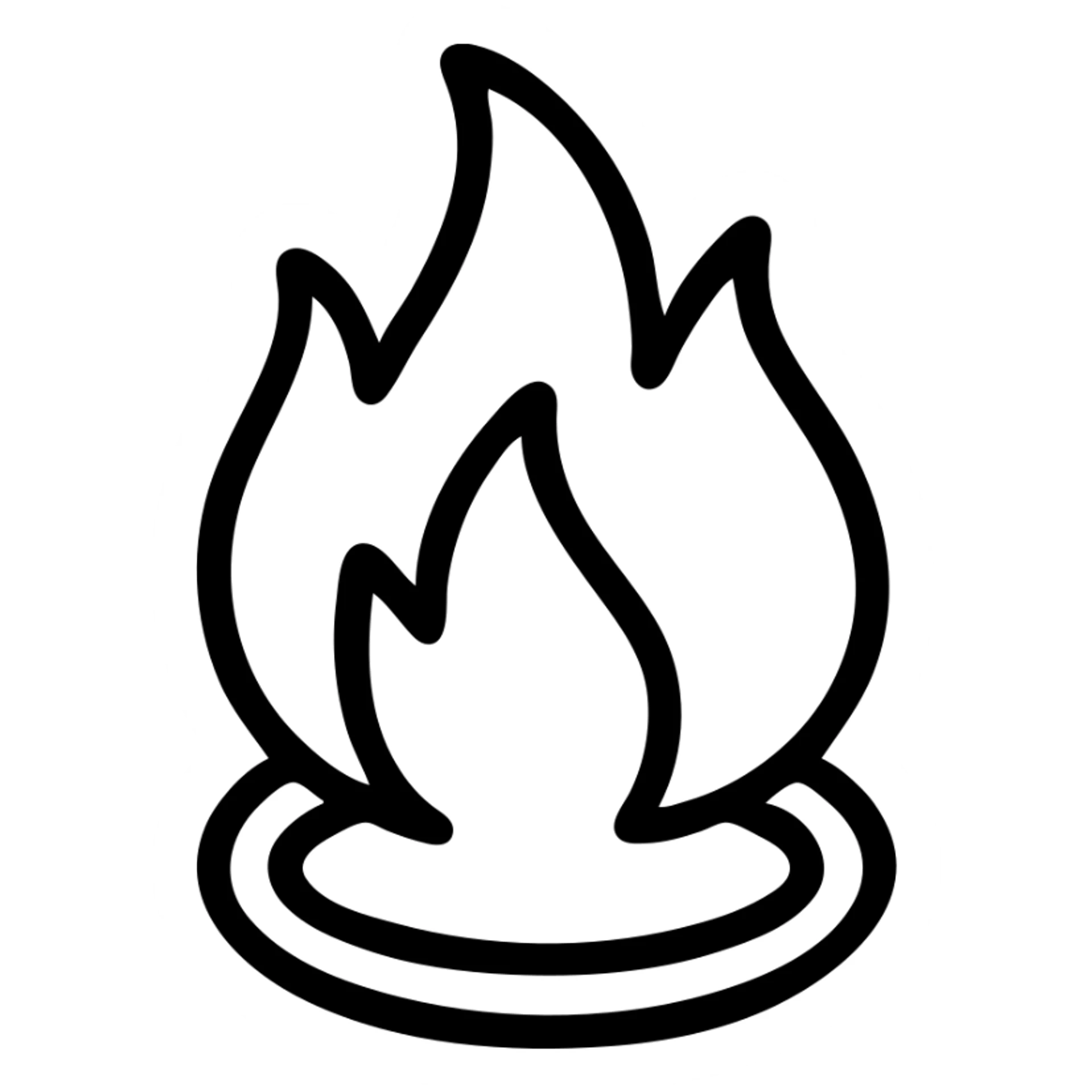 A fire ring emoji sticker
